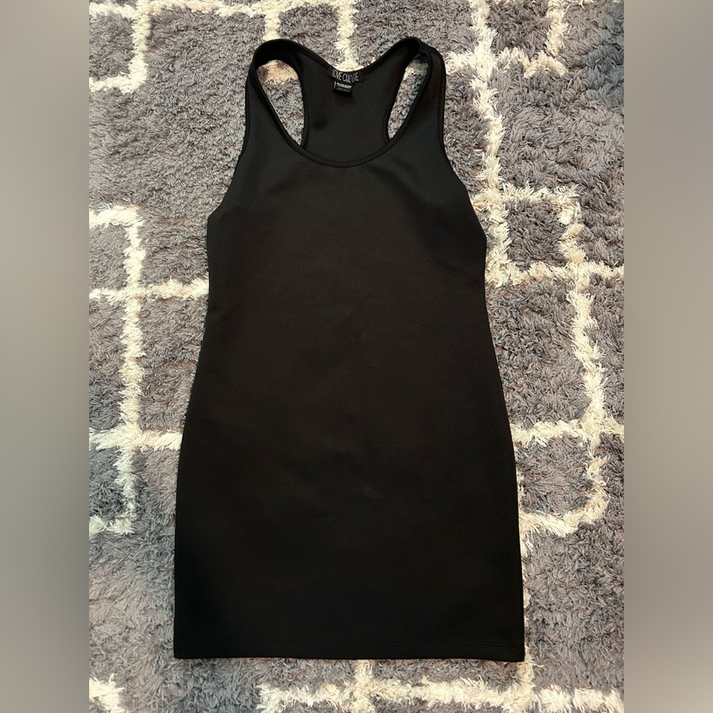 Black mini dress